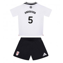 Fulham Joachim Andersen #5 Thuis tenue Kids 2024-25 Korte Mouw (+ Korte broeken)